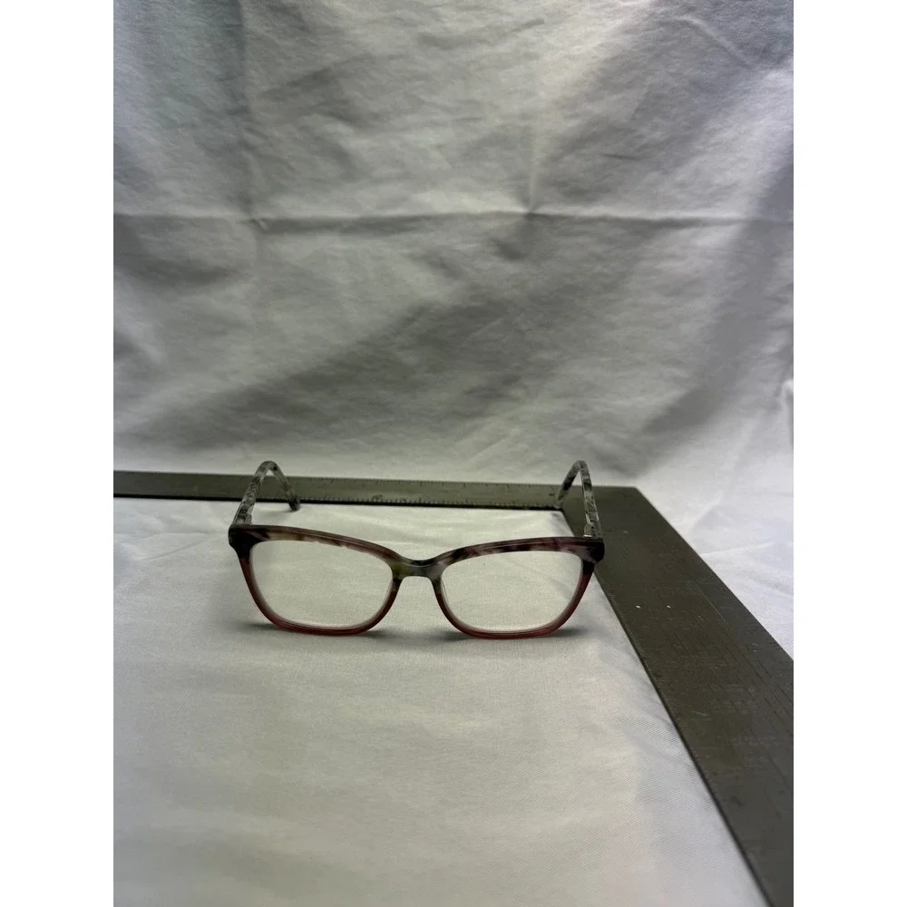 Ann Taylor Petite Eyeglasses ATP812 C03 Marbled Purple Grey Cat‎ Eye Frames